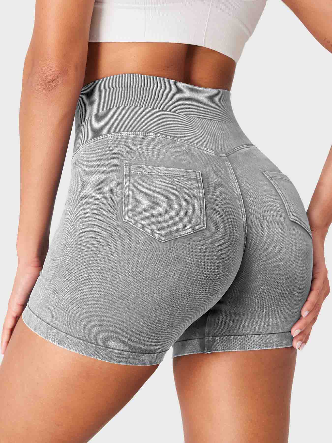 Valtorix | Flexible Shorts für Damen Denim-Look Sommer 9
