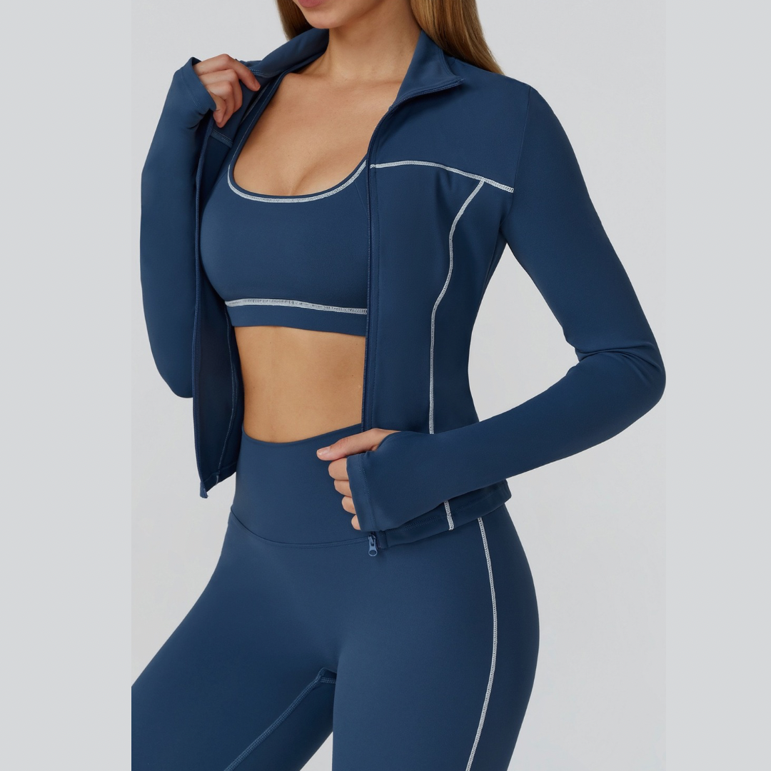 Veltara | Atmungsaktives Sportbekleidungs-Set für Damen Slim Fit 2