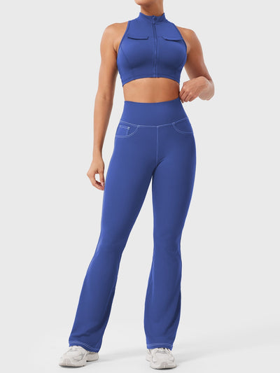 Veltor | Flexibles Flared-Leggings für Damen Sommer 7