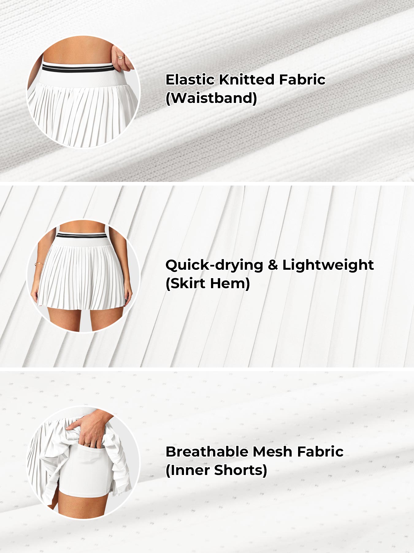 Veltra | Atmungsaktiver Tennisrock für Damen Sommer Fit 3