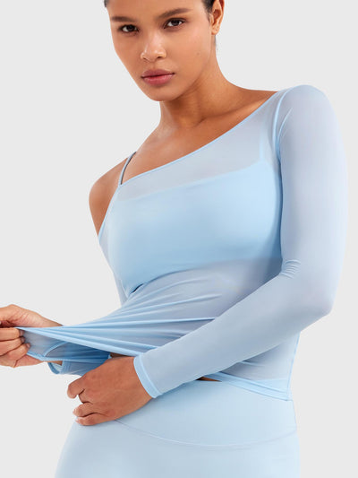 Veyron | Atmungsaktives Ein-Schulter Top für Damen Sommer 7