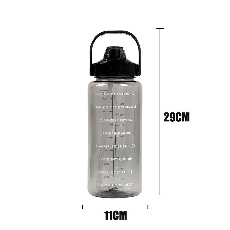 Vitrion | Praktische Trinkflasche für Unisex 2L Hydration 8