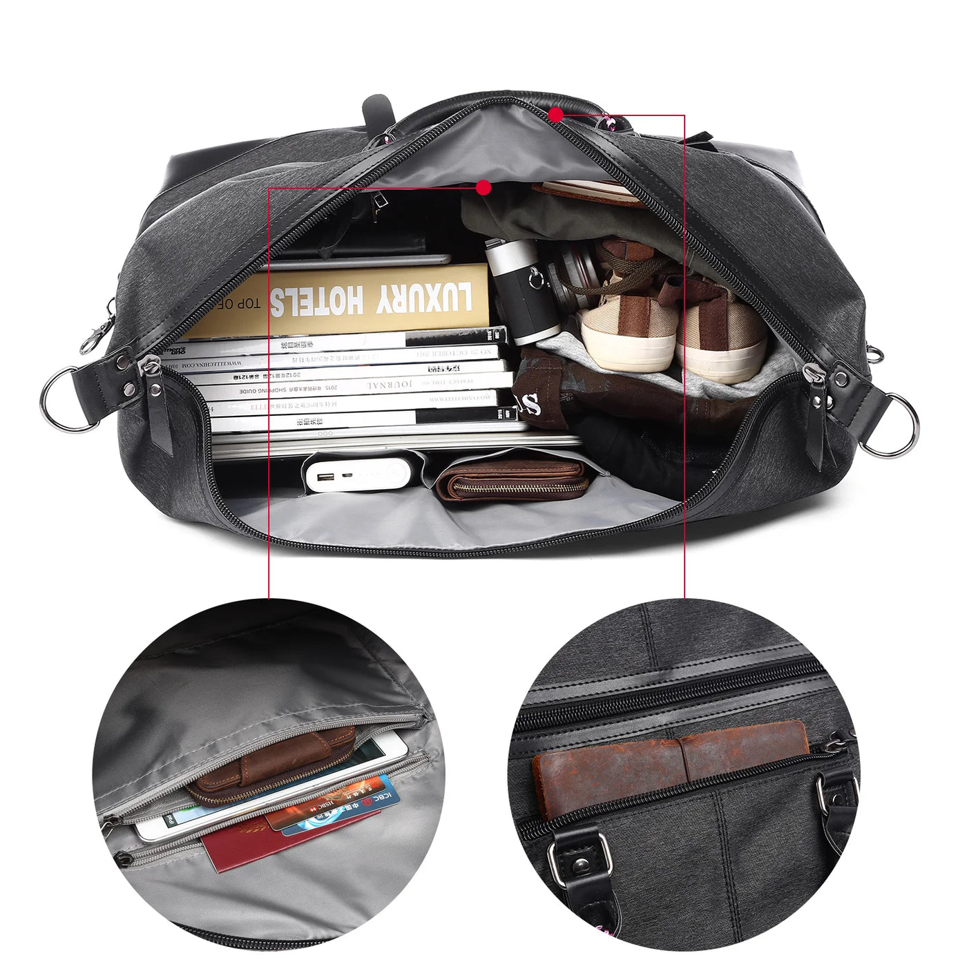 Volt | Wasserdichte Reisetasche Groß für Männer Sportreisen 4