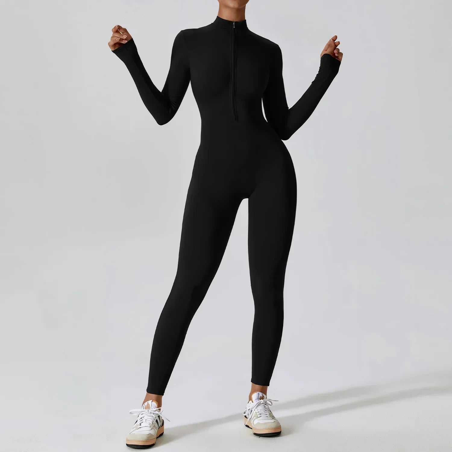 Vortexia | Atmungsaktiver Jumpsuit Schwarz für Damen Sommer 3