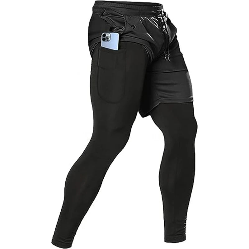 Vortexio | Flexibles 2-in-1 Sporthose für Herren Fitness 0