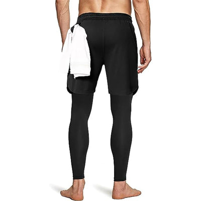 Vortexio | Flexibles 2-in-1 Sporthose für Herren Fitness 2