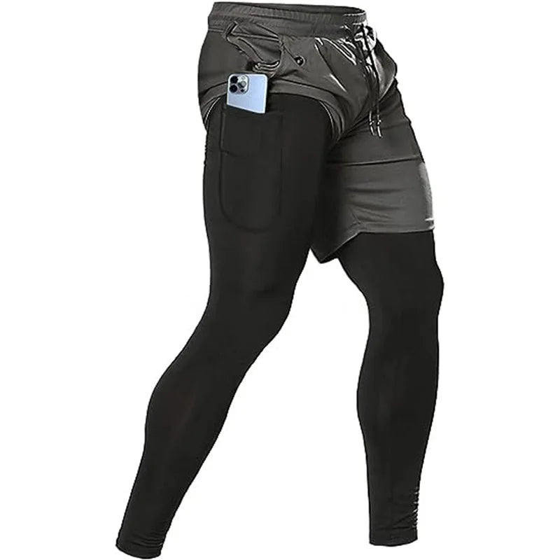 Vortexio | Flexibles 2-in-1 Sporthose für Herren Fitness 9