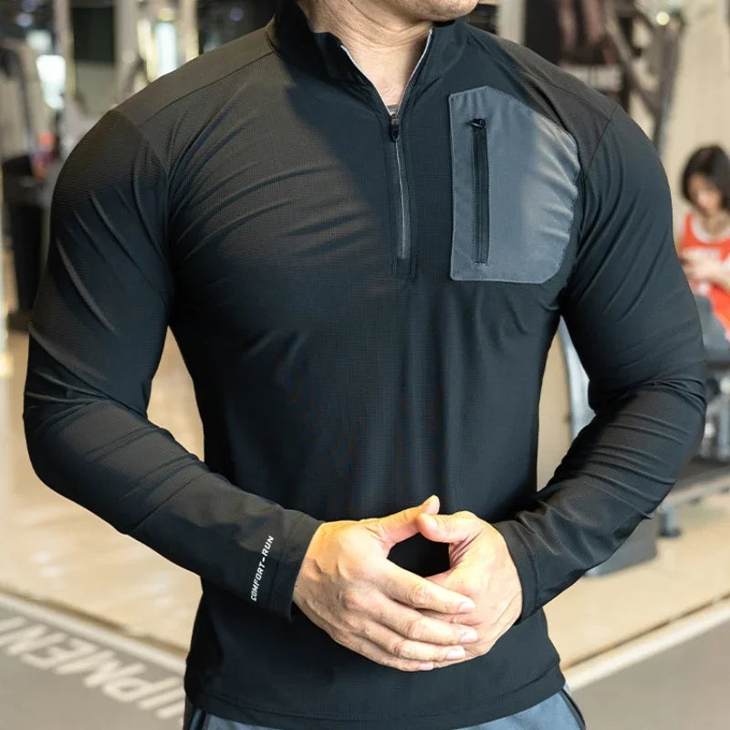 Vortexo | Atmungsaktives Laufshirt für Herren Sommer Fit 0