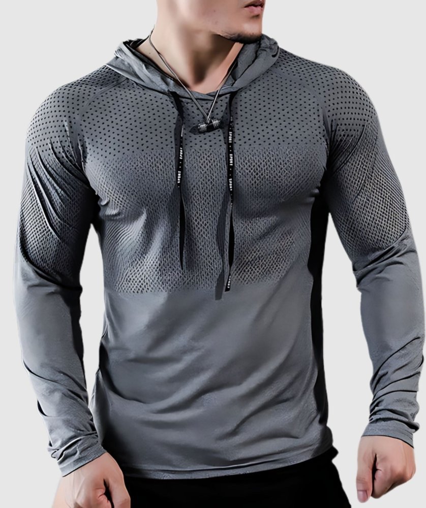 Vortexon | Atmungsaktives Muscle Hoodie für Herren Sommer 0