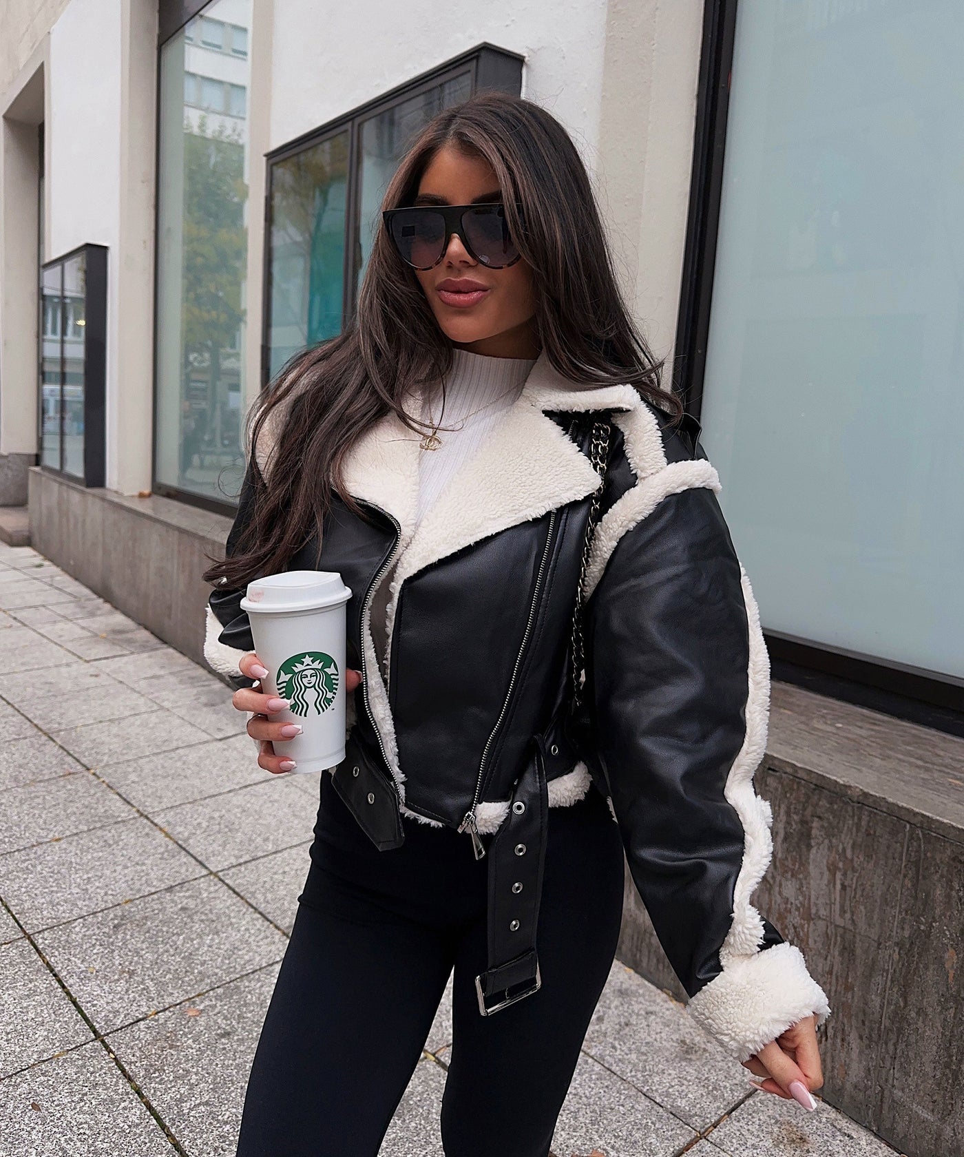 Zylo | Warm Teddyfell Jacke für Damen Winter Kälte 4