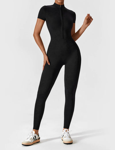 Zylox | Atmungsaktiver Jumpsuit Schwarz für Damen Fitness 2
