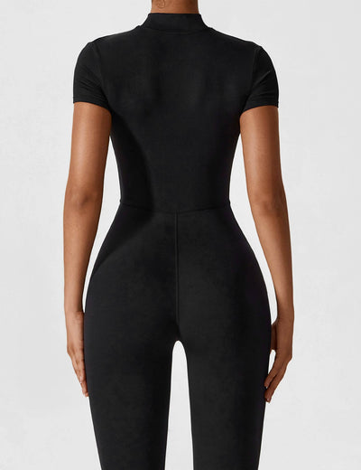 Zylox | Atmungsaktiver Jumpsuit Schwarz für Damen Fitness 5