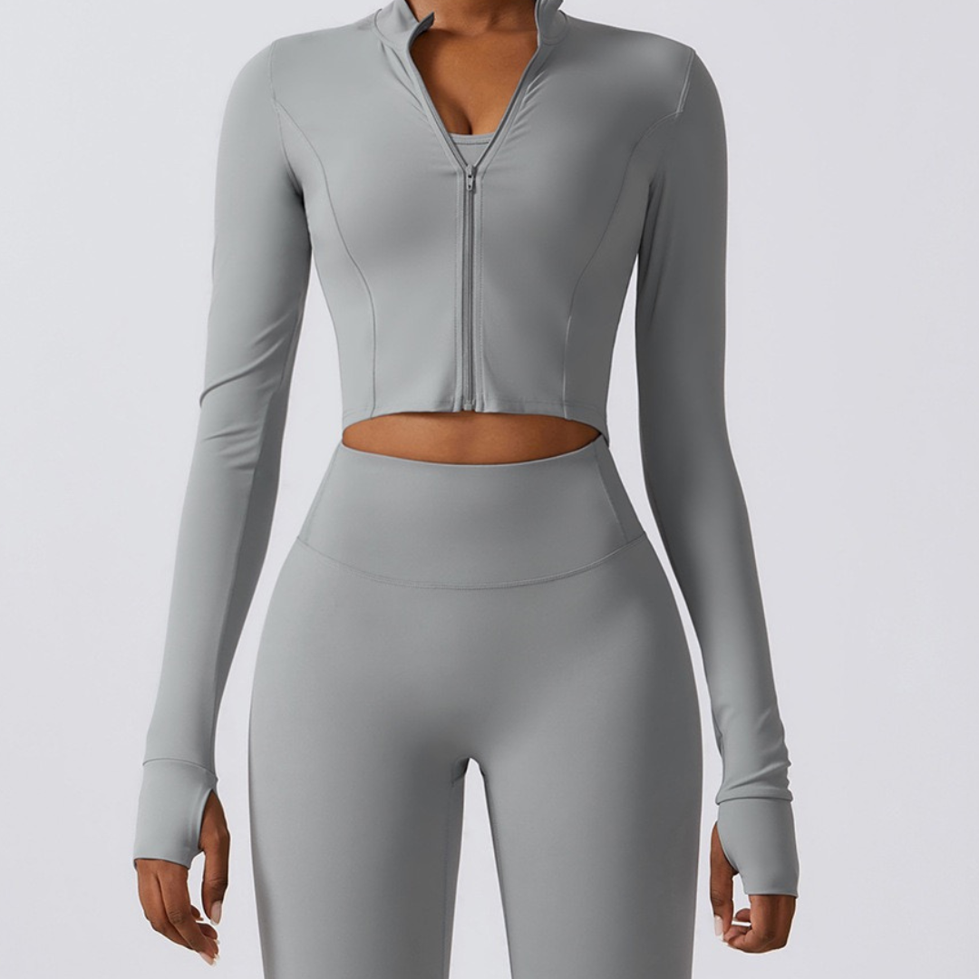 Zyron | Atmungsaktives Sport Set Damen für Frühling 3-teilig 4