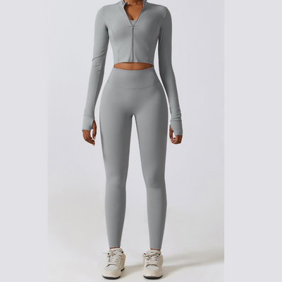 Zyron | Atmungsaktives Sport Set Damen für Frühling 3-teilig 5